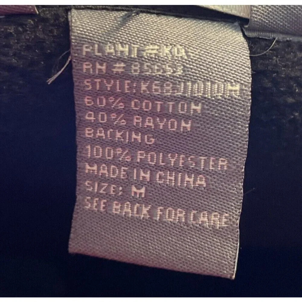 Koret Chambray Button Jacket Multi Color Ribbon D… - image 6